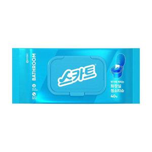 [유한킴벌리]스카트 변기에 버리는 화장실 청소티슈 40매