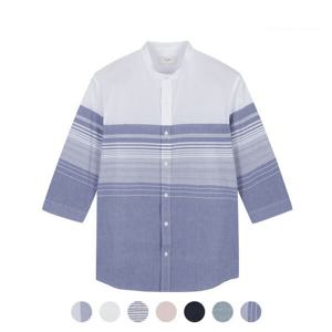 [탑텐][탑텐]남성 쿨코튼 밴드카라 7부 셔츠_MSB2WC1211