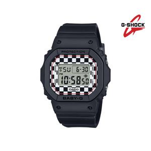 [지샥]BGD-565GS-1DR JJ 체크무늬 빨테 스퀘어 미니 전자 방수시계