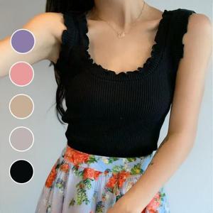 [써니 패션] 여성 여름 골지 슬림핏 민소매 나시티