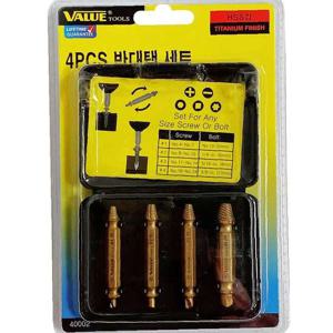 VALUE 4pcs 반대탭세트(40002) 볼트리무버 볼트제거