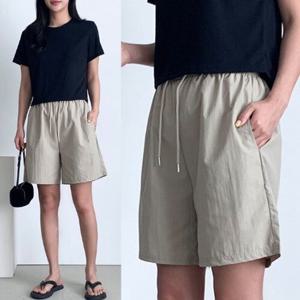 [잇백잇슈]아노락쿨반바지 심플 편안 캐주얼 일상 데일리 여성