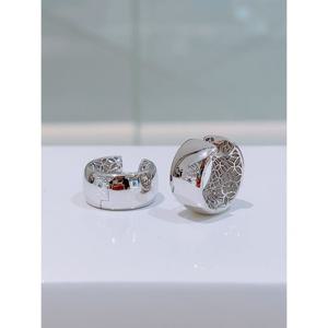 미니골드 실버+14K 레이스 볼드 링귀걸이 MEM22002