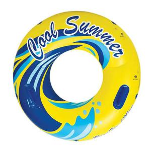 대형원형튜브 블루 쿨 썸머 120cm 손잡이 원형 물놀이 성인 튜브