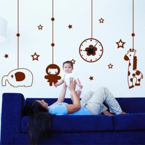 아트박스/꾸밈 pj068-베이비모빌과 시계_그래픽시계(중형)_그래