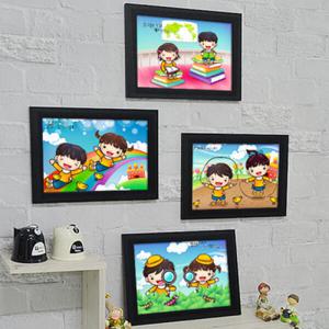 아트박스/꾸밈 cz133-어린이천사들_천사의취미활동_인테리어액자