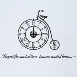 아트박스/꾸밈 ps083-로맨틱 클래식자전거_그래픽시계(중형)_그