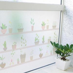 아트박스/꾸밈 ih463-러블리가든(선반위화분)_글라스시트지_글라