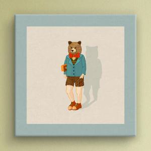 아트박스/꾸밈 iw102-동물가면아이들_노프레임액자