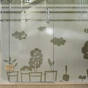 아트박스/꾸밈 ij334-아이러브꽃밭_반투명시트지