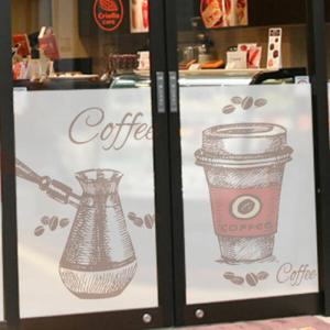 아트박스/꾸밈 pc116-빈티지커피아이콘_글라스시트지