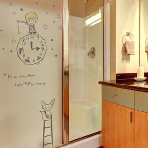 아트박스/꾸밈 pm141-어린왕자와사막여우_유리문시트지