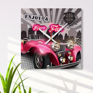 아트박스/꾸밈 cp267-레트로자동차_인테리어벽시계_