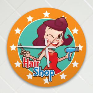 아트박스/꾸밈 is479-머리를바꾸자헤어샵_인테리어벽시계