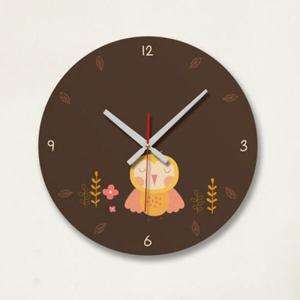 아트박스/꾸밈 cb182-아기부엉이_인테리어벽시계