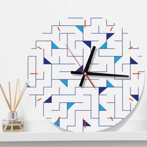 아트박스/꾸밈 cp268-북유럽미로패턴_인테리어벽시계