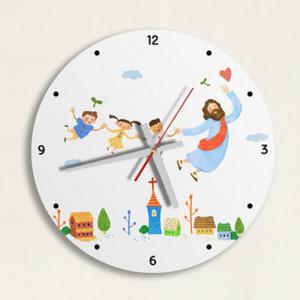 아트박스/꾸밈 cc125-하늘을나는예수님_인테리어벽시계