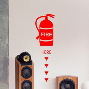 아트박스/꾸밈 cc113-소화기는여기에_포인트스티커