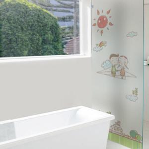 아트박스/꾸밈 is410-종이비행기여행_유리시트지_글라스시트지