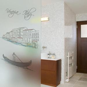 아트박스/꾸밈 is405-베니스의새벽을알리는곤돌라_유리문시트지