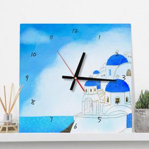 아트박스/꾸밈 cb229-그리스산토리니스케치_인테리어벽시계