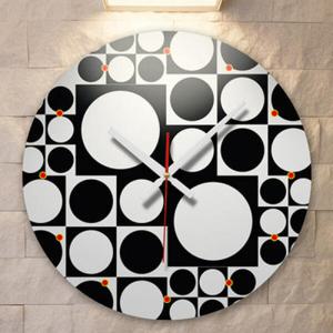 아트박스/꾸밈 ip609-원과사각의북유럽패턴_인테리어벽시계