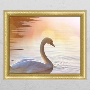 아트박스/꾸밈 cj415-우아한백조한마리_창문그림액자
