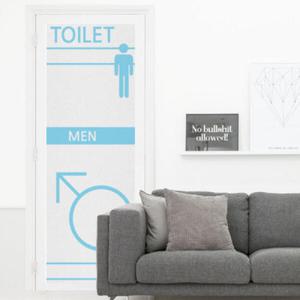 아트박스/꾸밈 ip505-남자화장실_유리문시트지