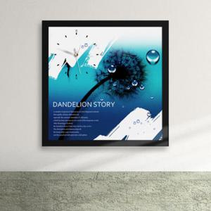 아트박스/꾸밈 cz009-민들레 홀씨 액자시계_디자인액자시계