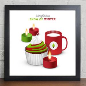 아트박스/꾸밈 cz050-겨울차와아이스크림의계절_인테리어액자