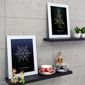 아트박스/꾸밈 cy341-골드 트리 실버 스노우_인테리어액자