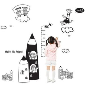 아트박스/꾸밈 ib027-연필나라키재기_그래픽스티커