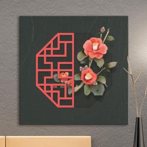 아트박스/꾸밈 ct249-오리엔탈모란꽃_노프레임