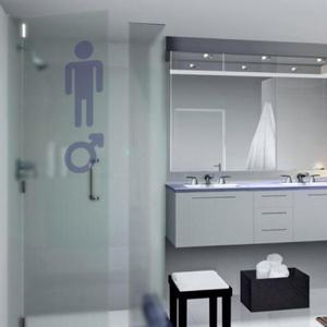 아트박스/꾸밈 ca664-남녀공용화장실_유리문시트지