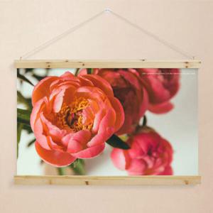 아트박스/꾸밈 ce025-우드스크롤_90CmX60Cm-감성플라워모란