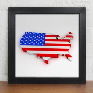 아트박스/꾸밈 it055-세계지도_아메리카 인테리어액자