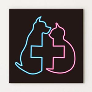 아트박스/꾸밈 cv312-동물병원_강아지고양이_노프레임