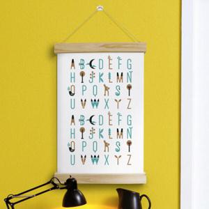 아트박스/꾸밈 ic350-우드스크롤_40CmX60Cm-북유럽알파벳