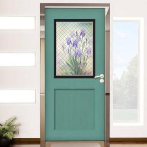 아트박스/꾸밈 ck714-보라빛아이리스_현관문시트지