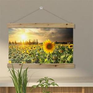 아트박스/꾸밈 ci048-우드스크롤_60CmX40Cm-해바라기풍경1