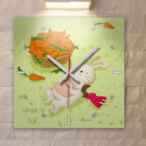 아트박스/꾸밈 ck672-동물친구들을만나다_인테리어벽시계