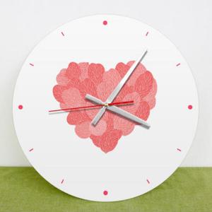 아트박스/꾸밈 cg489-하트잎_인테리어벽시계