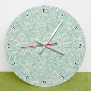 아트박스/꾸밈 cg498-바다물결패턴_인테리어벽시계