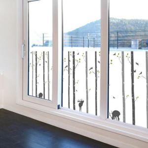 아트박스/꾸밈 ic389-고요한자작나무숲속_불투명유리시트