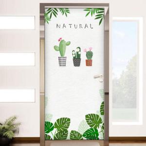 아트박스/꾸밈 cg613-몬스테라와선인장_현관문시트지