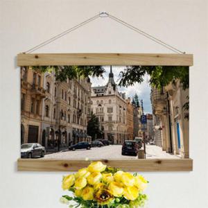 아트박스/꾸밈 ih959-우드스크롤_60CmX40Cm-체코도시풍경