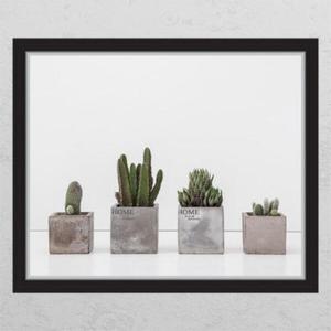 아트박스/꾸밈 cg665-선인장네가족_창문그림액자