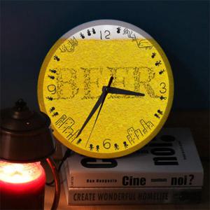 아트박스/꾸밈 nf139-LED시계액자25R_톡톡시원한맥주거품