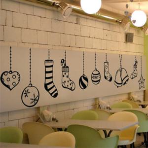 아트박스/꾸밈 ch069-초대형크리스마스오너먼트_그래픽스티커