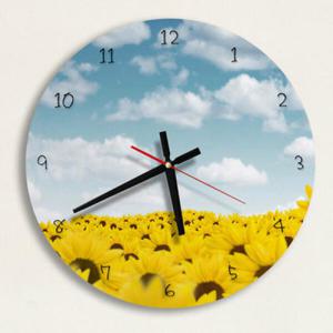 아트박스/꾸밈 cs208-해바라기밭_인테리어벽시계